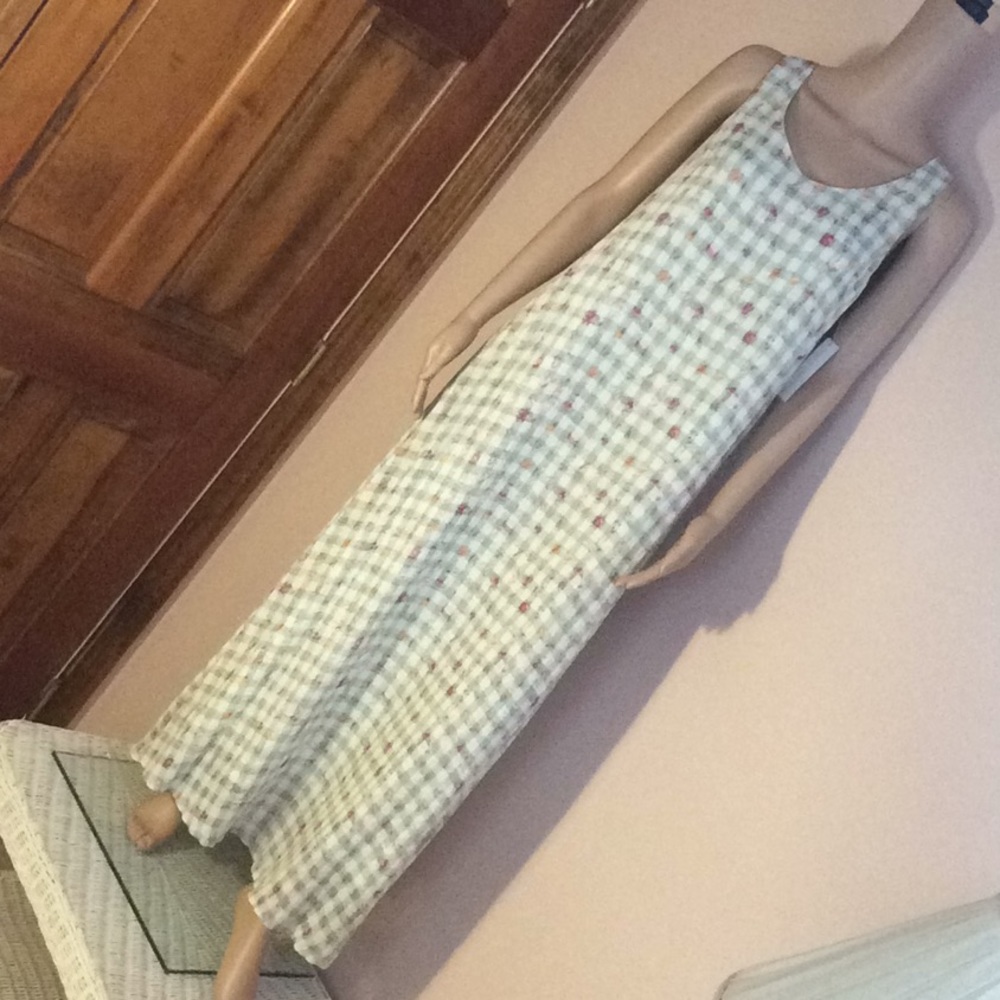 Maxi Dress Jumper Country Prairie Floral Vintage